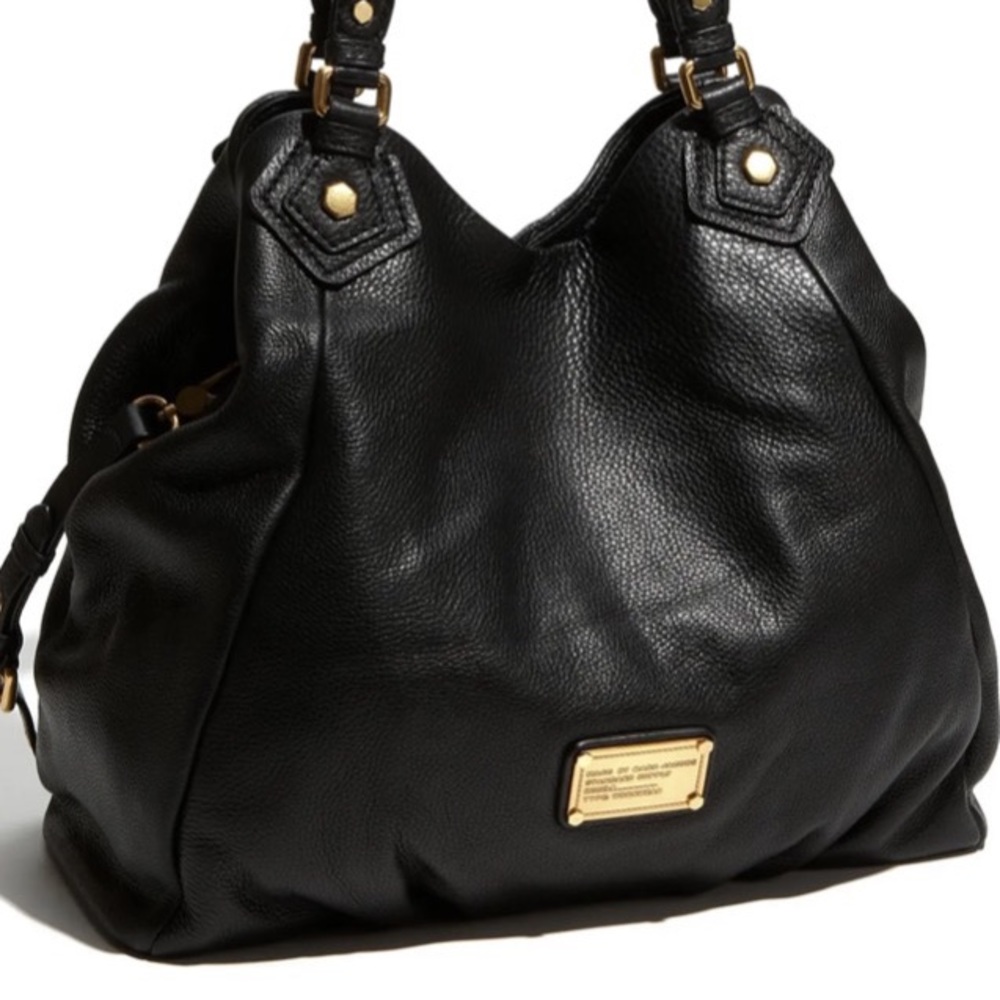 Marc Jacobs Black Pebble Leather Large Tote
